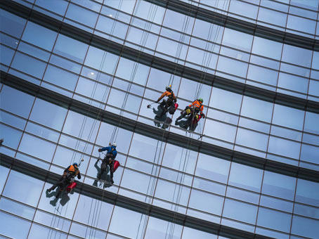 Abseil window cleaning